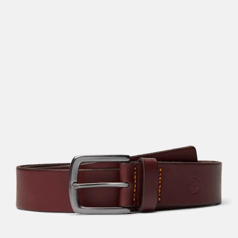 Timberland Men's Glen Oak Leather Belt made by Timberland