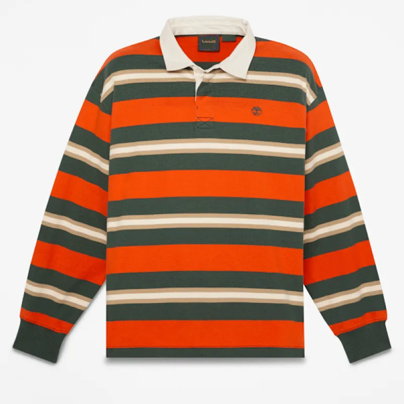 Timberland Men's Long-Sleeve Rugby Polo made by Timberland