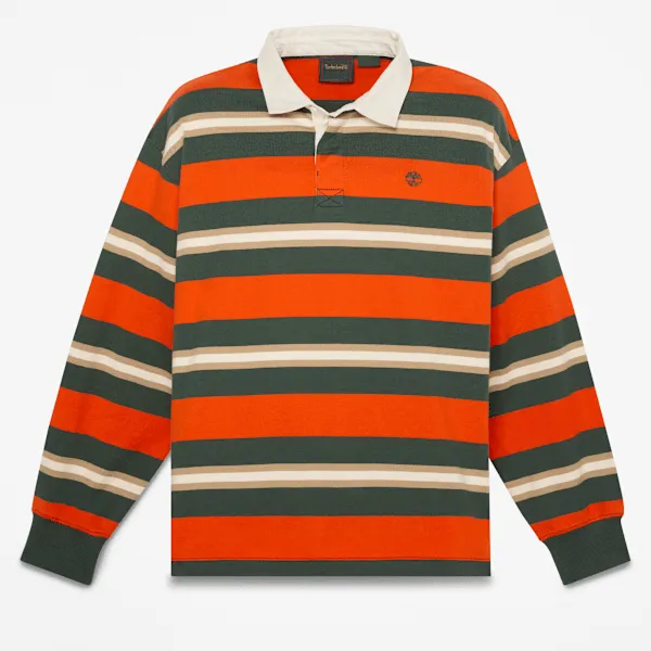 Timberland Men's Long-Sleeve Rugby Polo sold by Timberland