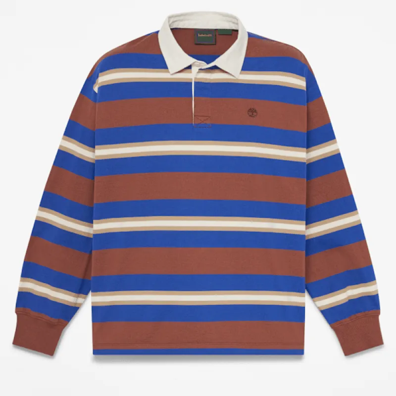 Timberland Men's Long-Sleeve Rugby Polo made by Timberland