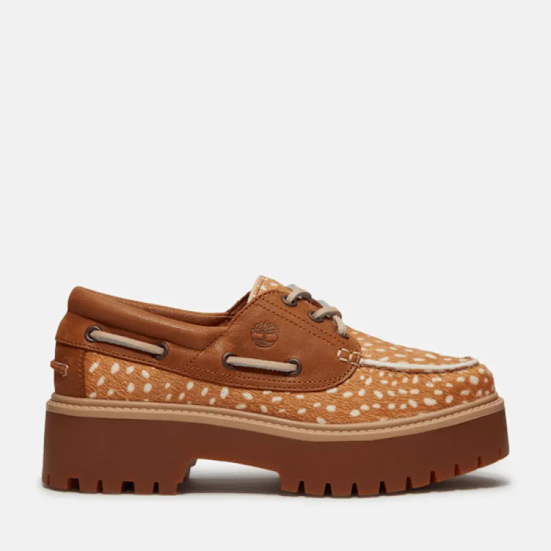 Timberland Women's Stone Street Platform Boat Shoe made by Timberland