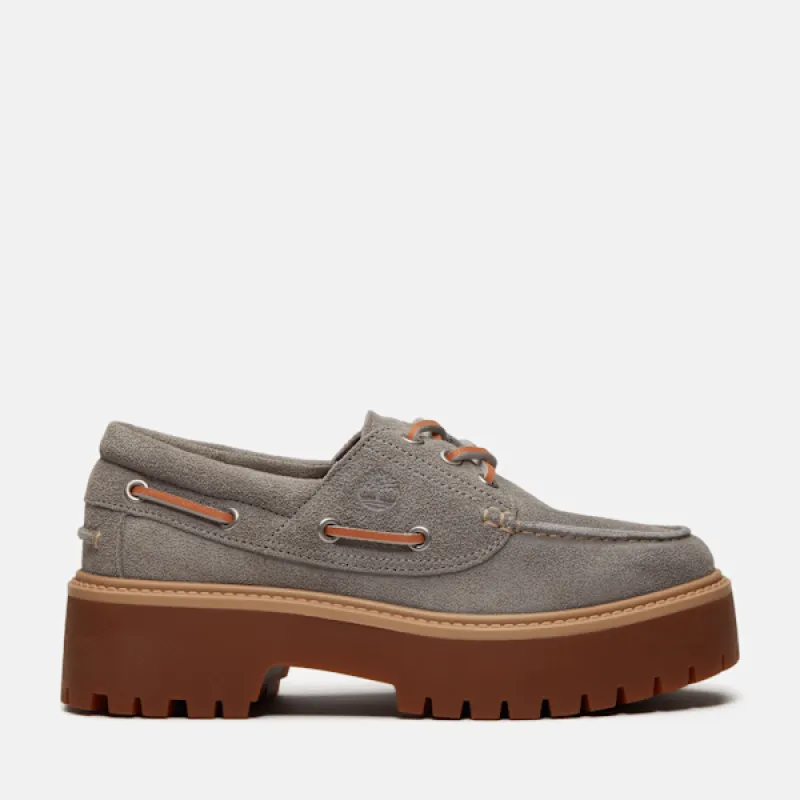 Timberland Women's Stone Street Platform Boat Shoe made by Timberland
