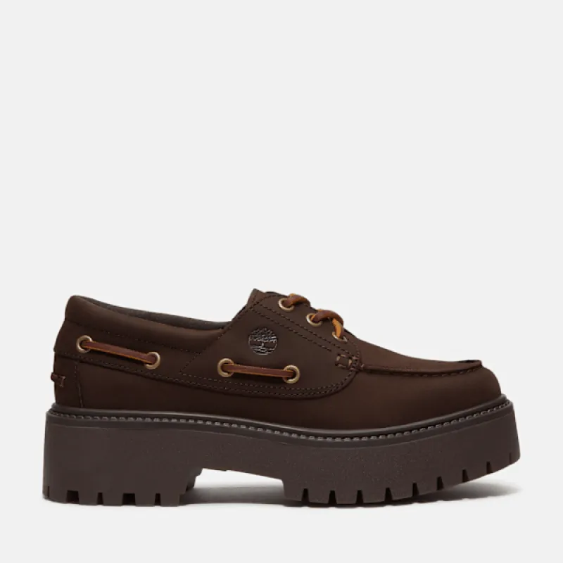 Timberland Women's Stone Street Platform Boat Shoe made by Timberland