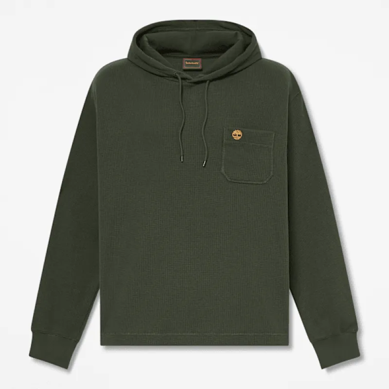 Timberland Men's Wharf River Waffle Hoodie made by Timberland