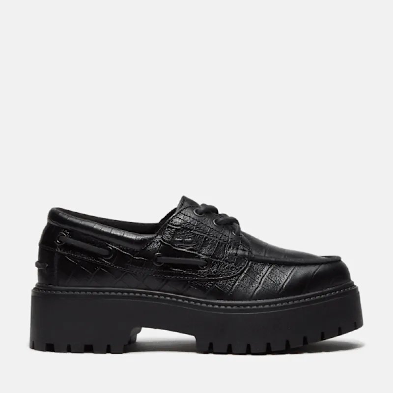 Timberland Women's Stone Street Platform Boat Shoe made by Timberland