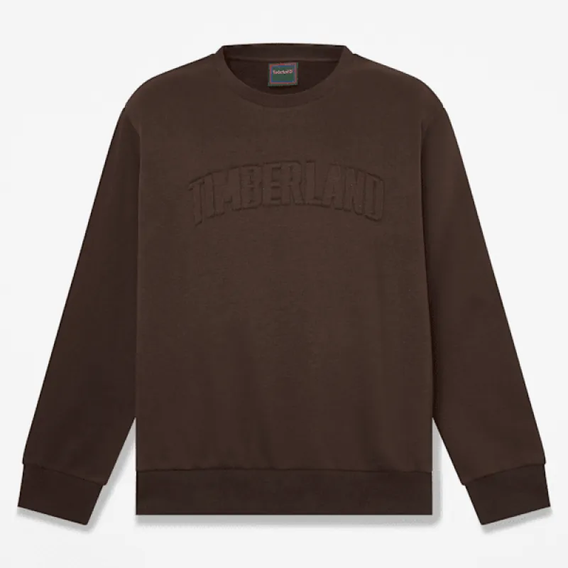 Timberland Men's Wareham Logo Patch Crew Sweatshirt made by Timberland