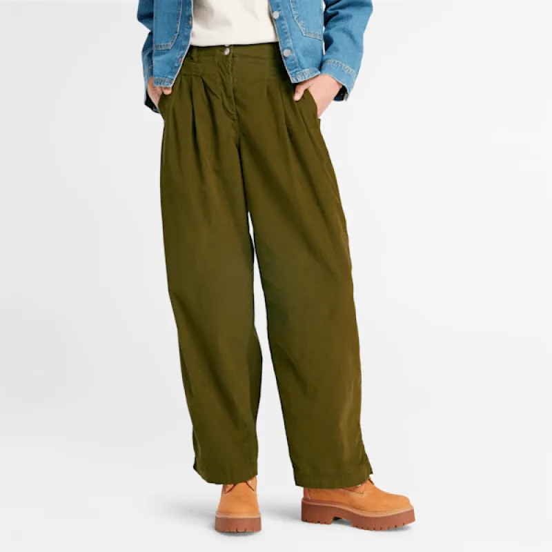 Timberland Women's Needle Corduroy Wide Leg Pant made by Timberland