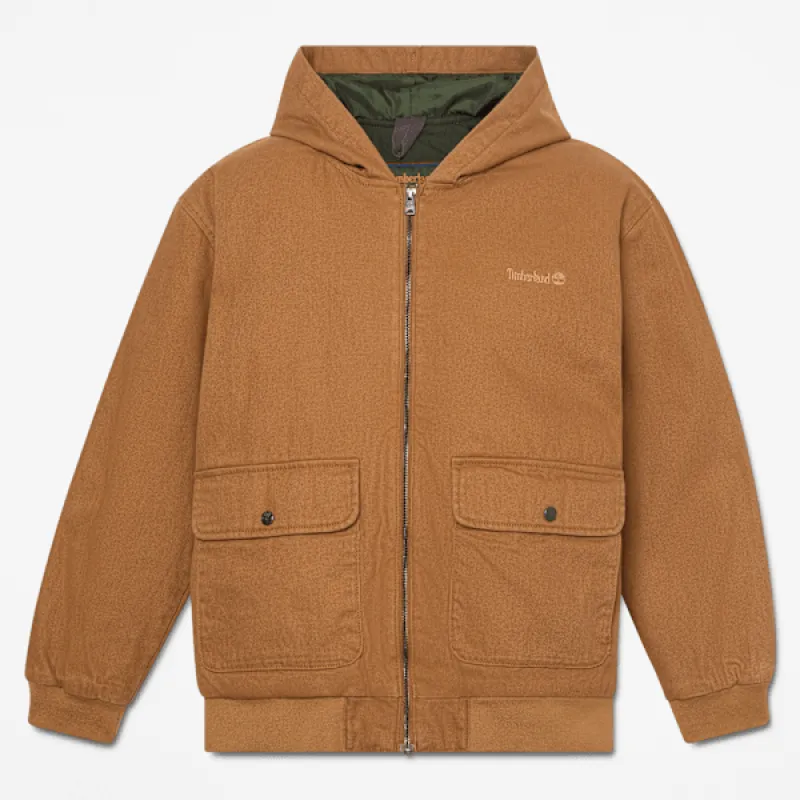 Timberland Men's Insulated Canvas Bomber made by Timberland
