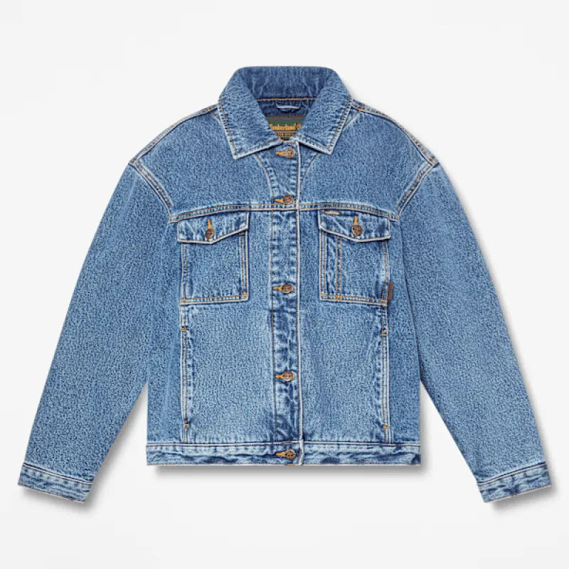 Timberland Women's Archive Insulated Denim Jacket made by Timberland