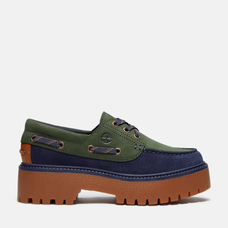 Timberland Women's Stone Street Platform Boat Shoe made by Timberland