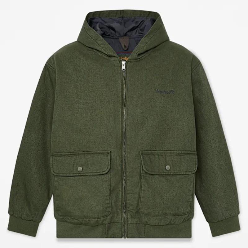 Timberland Men's Insulated Canvas Bomber made by Timberland
