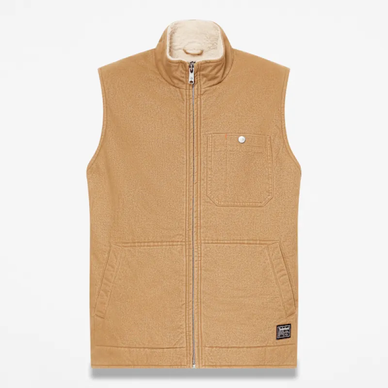 Men's Timberland PRO® Fleece-Lined Twill Vest made by Timberland