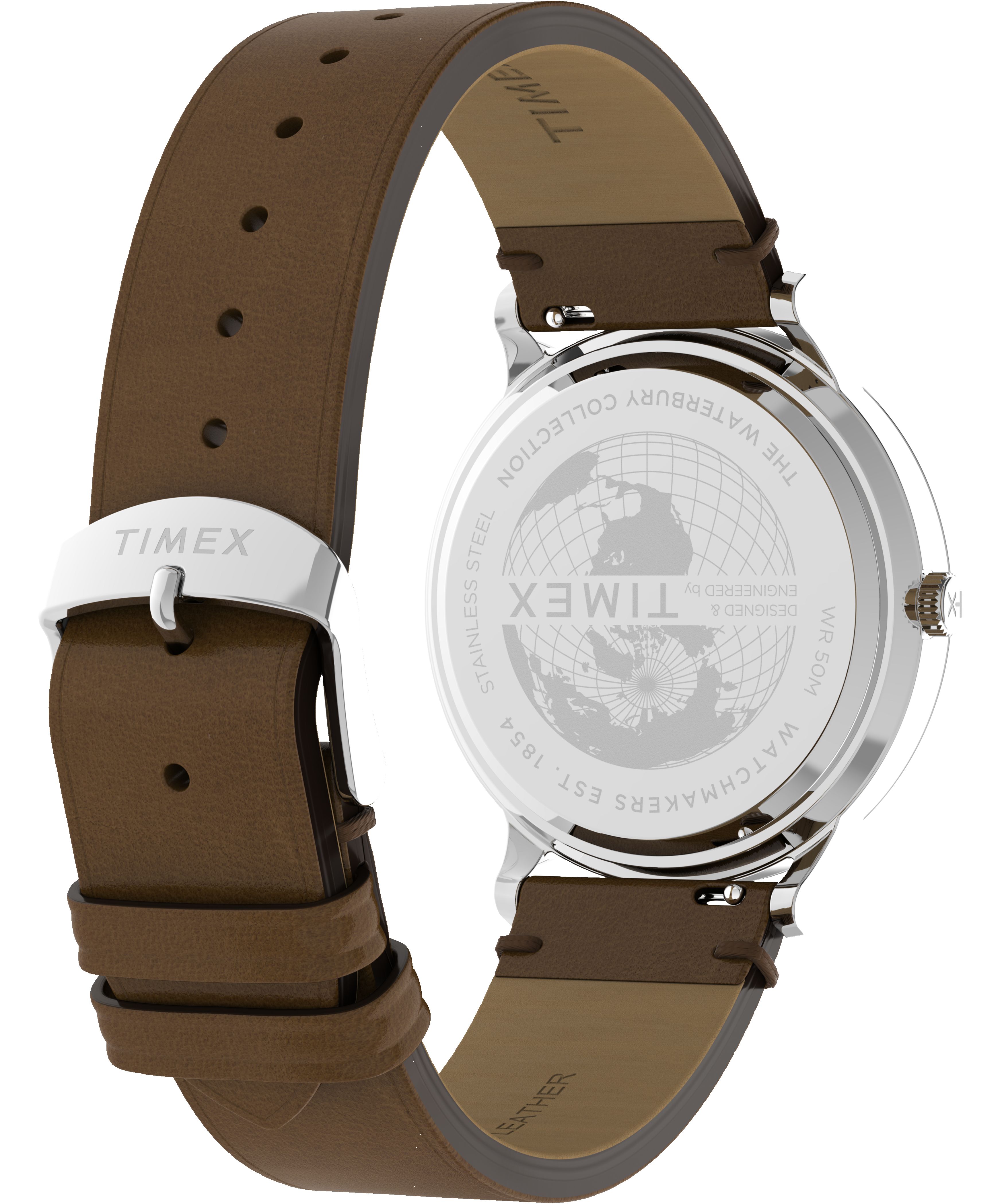 Waterbury Classic 40mm Leather Strap Watch sold by Timex product image thumbnail 5