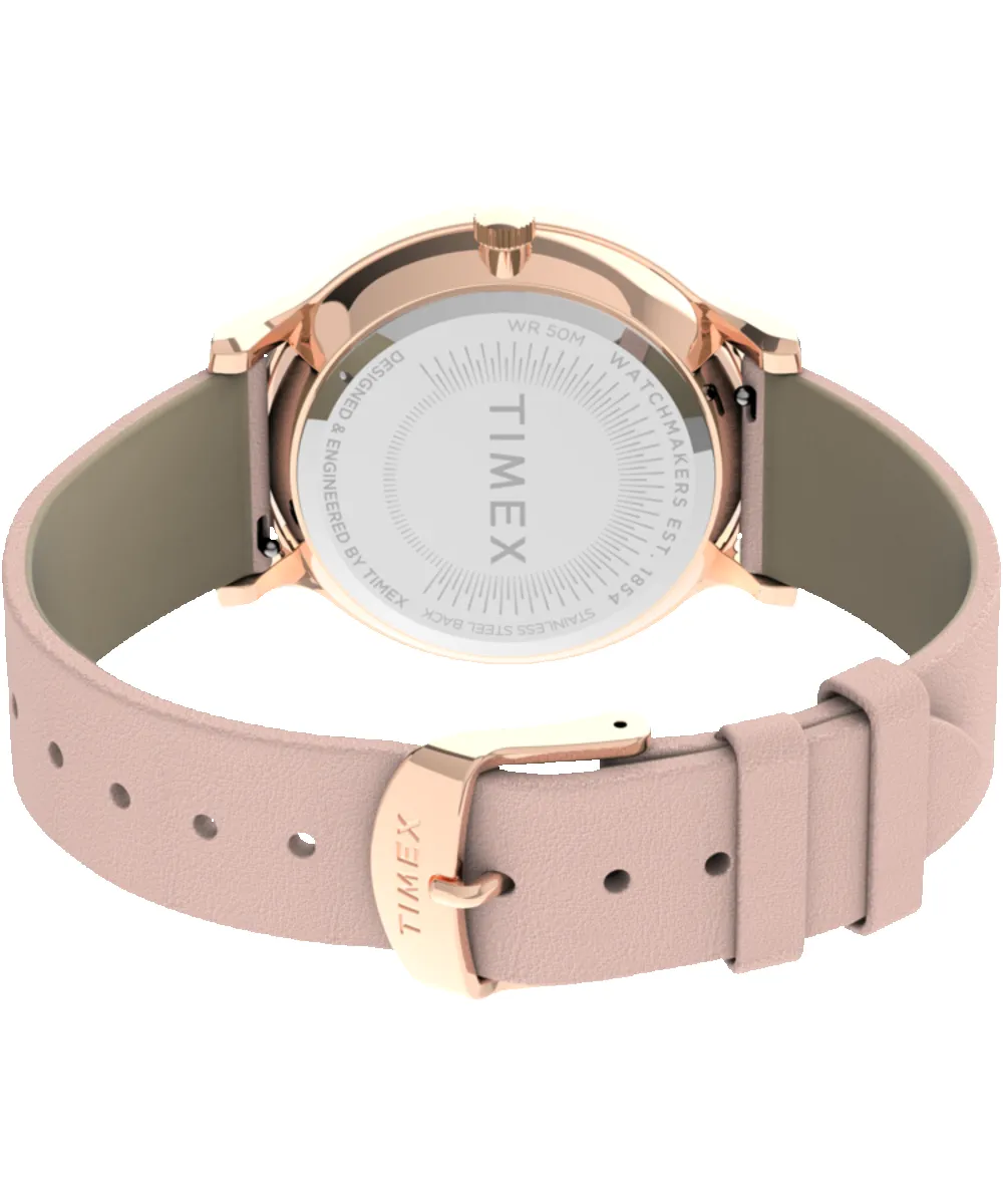 Transcend™ Multifunction 38mm Leather Strap Watch sold by Timex product image thumbnail 5