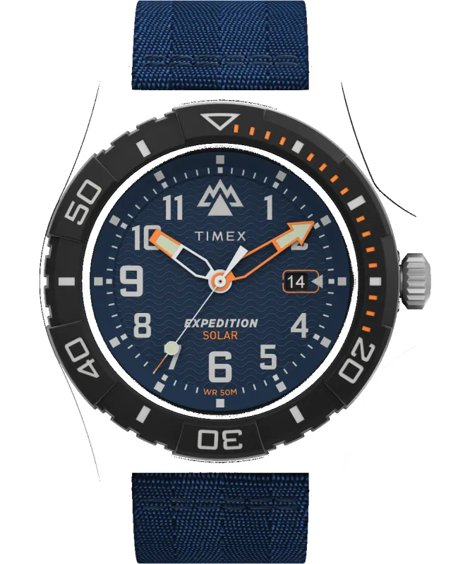 Expedition North® Freedive Ocean 46mm Recycled Fabric Strap Watch sold by Timex