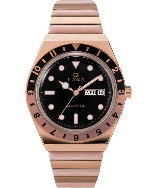 Q Timex 38mm Stainless Steel Expansion Band Watch sold by Timex