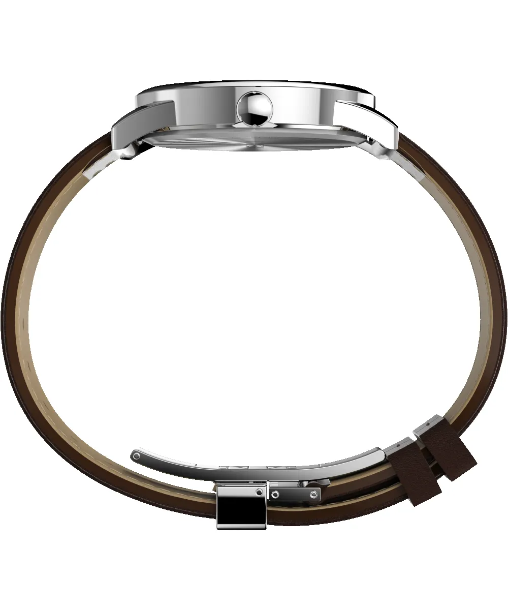 Easy Reader® 38mm One-Time Adjustable Leather Strap Watch sold by Timex product image thumbnail 2