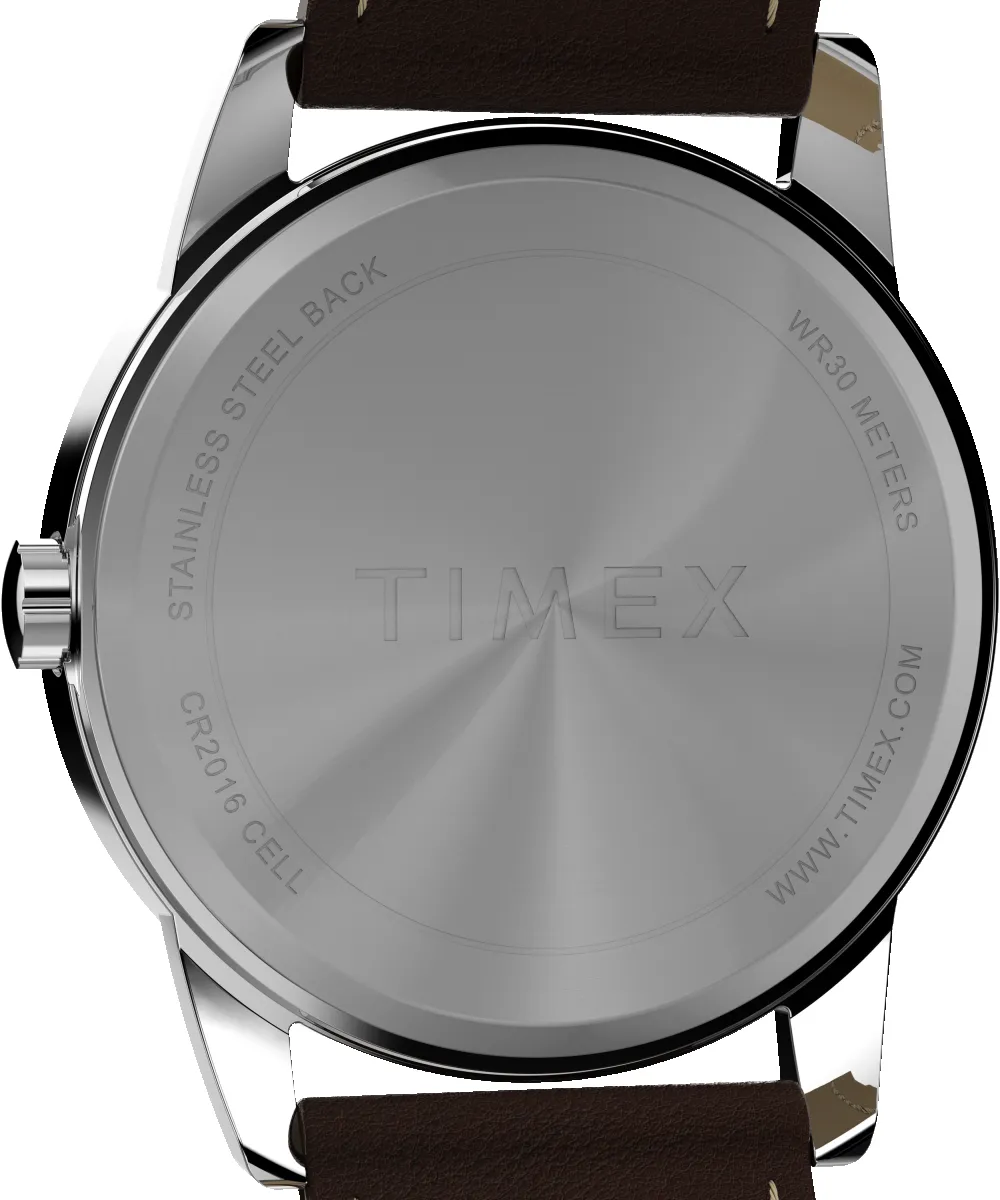 Easy Reader® 38mm One-Time Adjustable Leather Strap Watch sold by Timex product image thumbnail 4