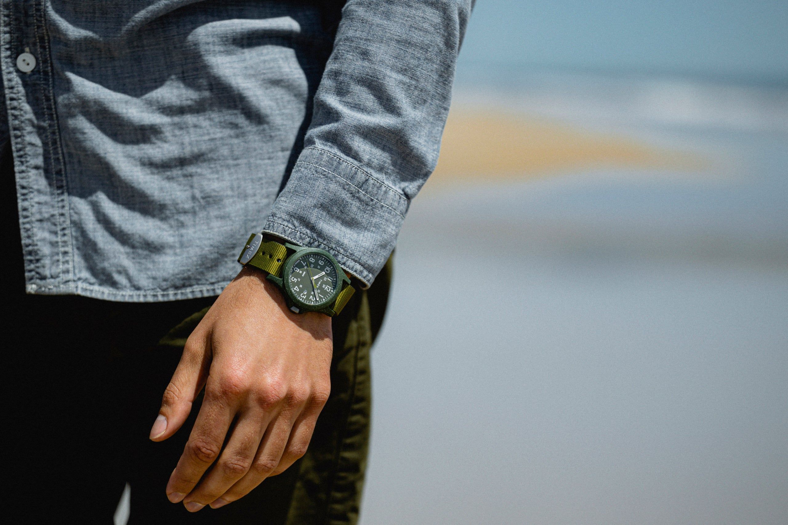 Reclaim Ocean 40mm Recycled Fabric Strap Watch sold by Timex product image thumbnail 3