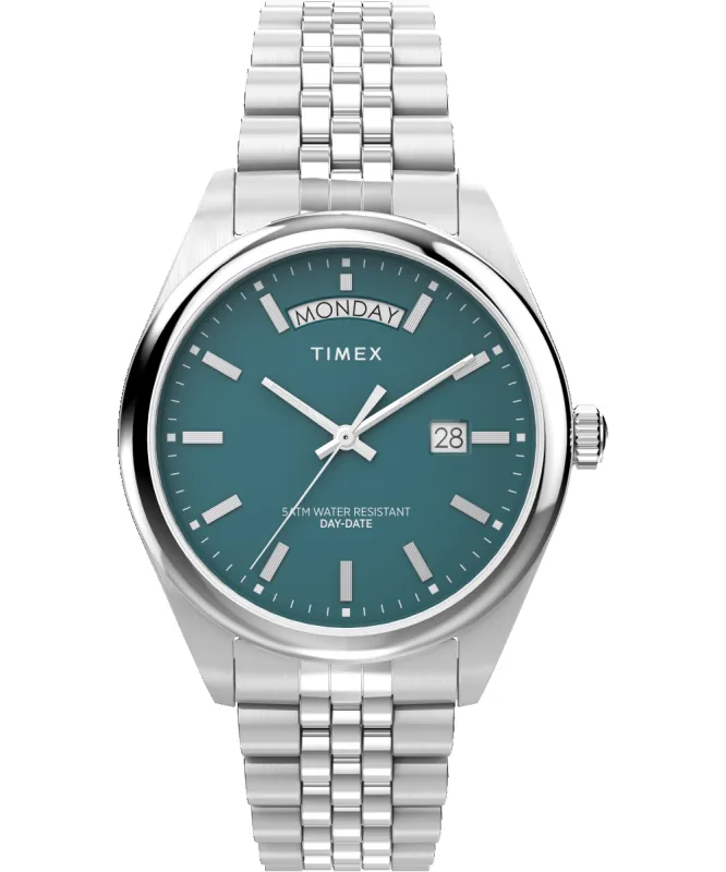 Timex Legacy Day and Date 41mm Stainless Steel Bracelet Watch sold by Timex