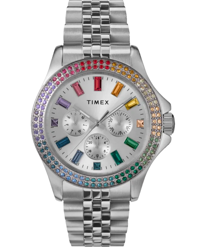 Kaia 40mm Stainless Steel Bracelet Watch made by Timex