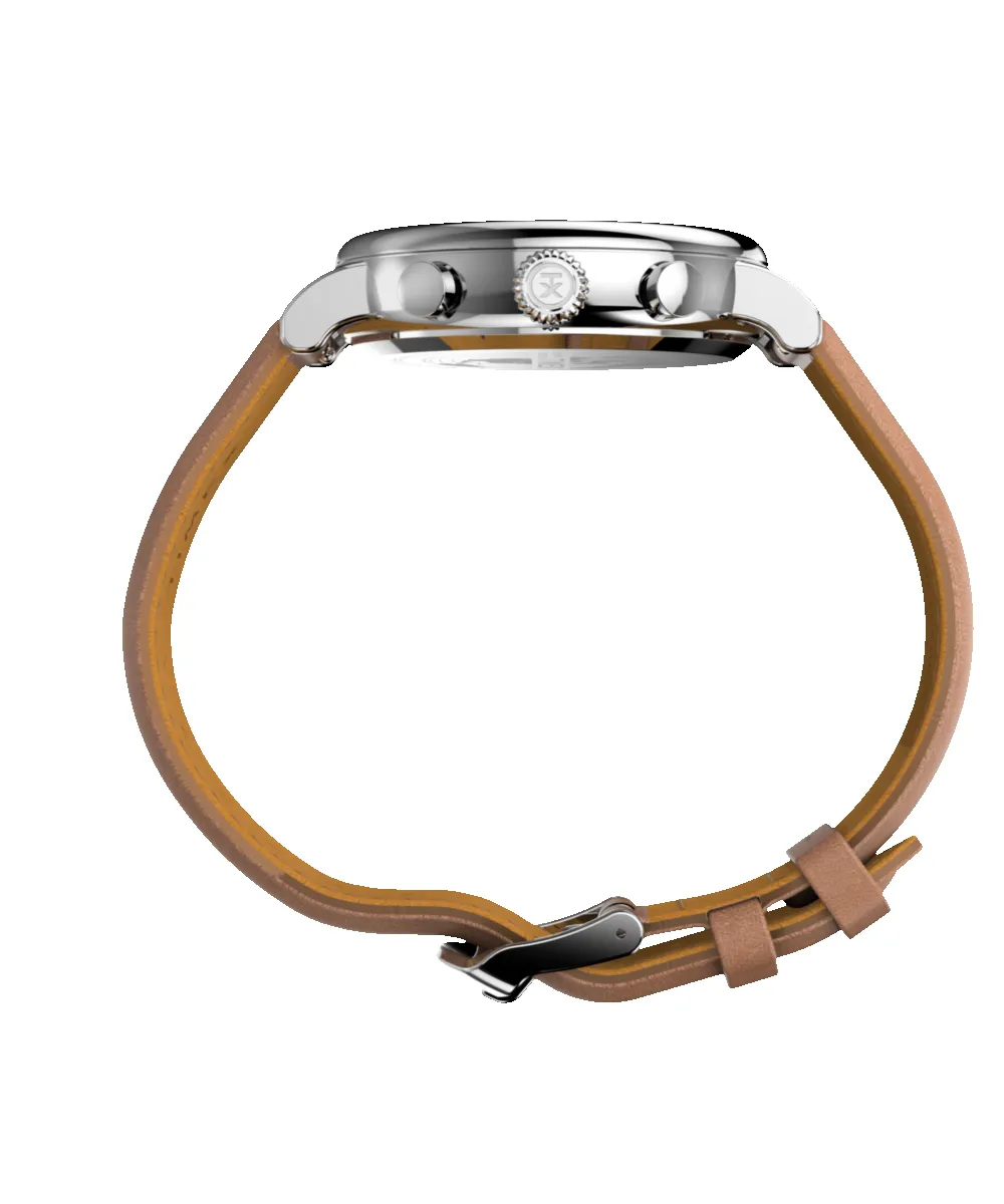 Waterbury Standard Chronograph 41mm Leather Strap Watch sold by Timex product image thumbnail 2