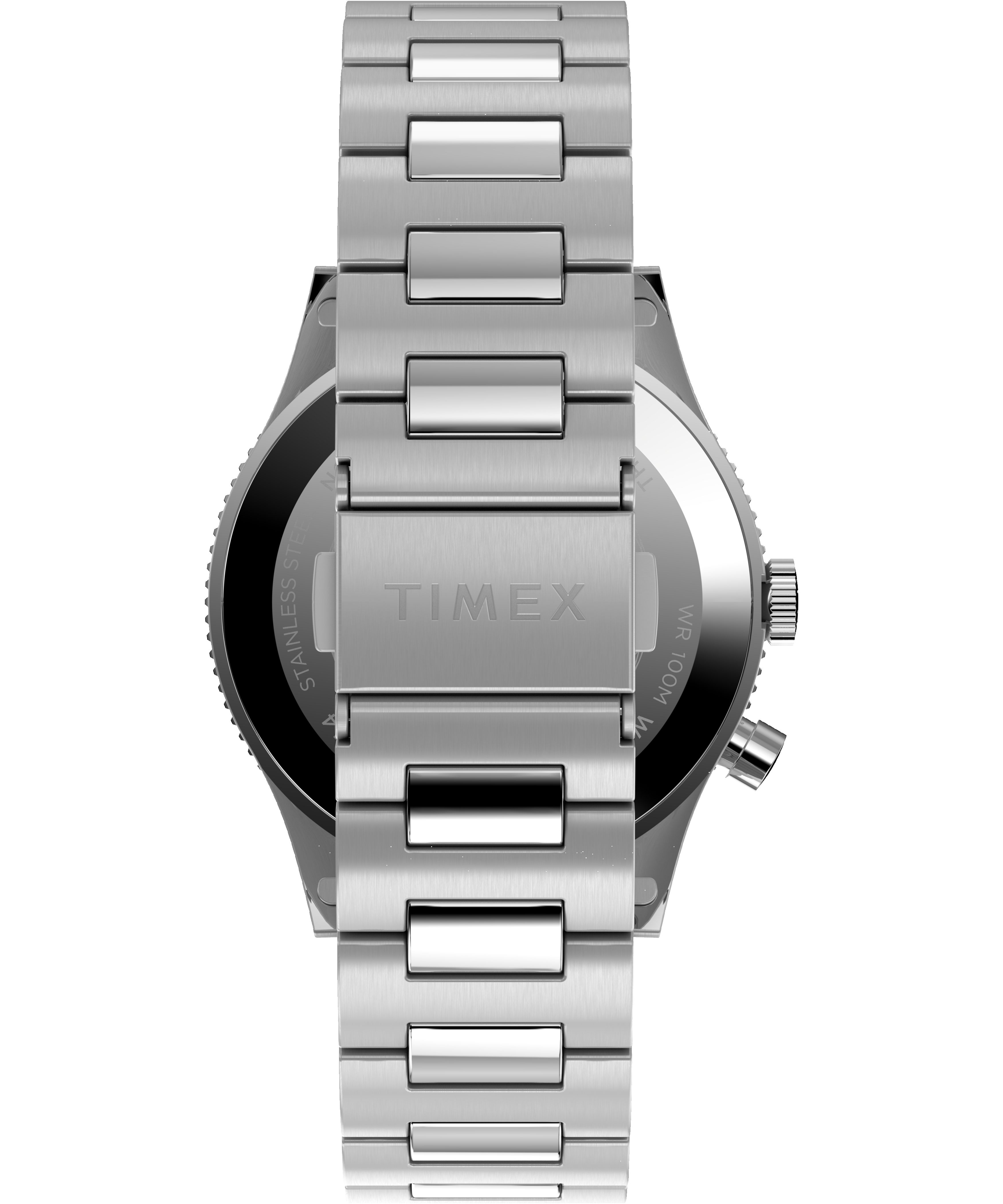 Waterbury Traditional GMT 39mm Stainless Steel Bracelet Watch sold by Timex product image thumbnail 3