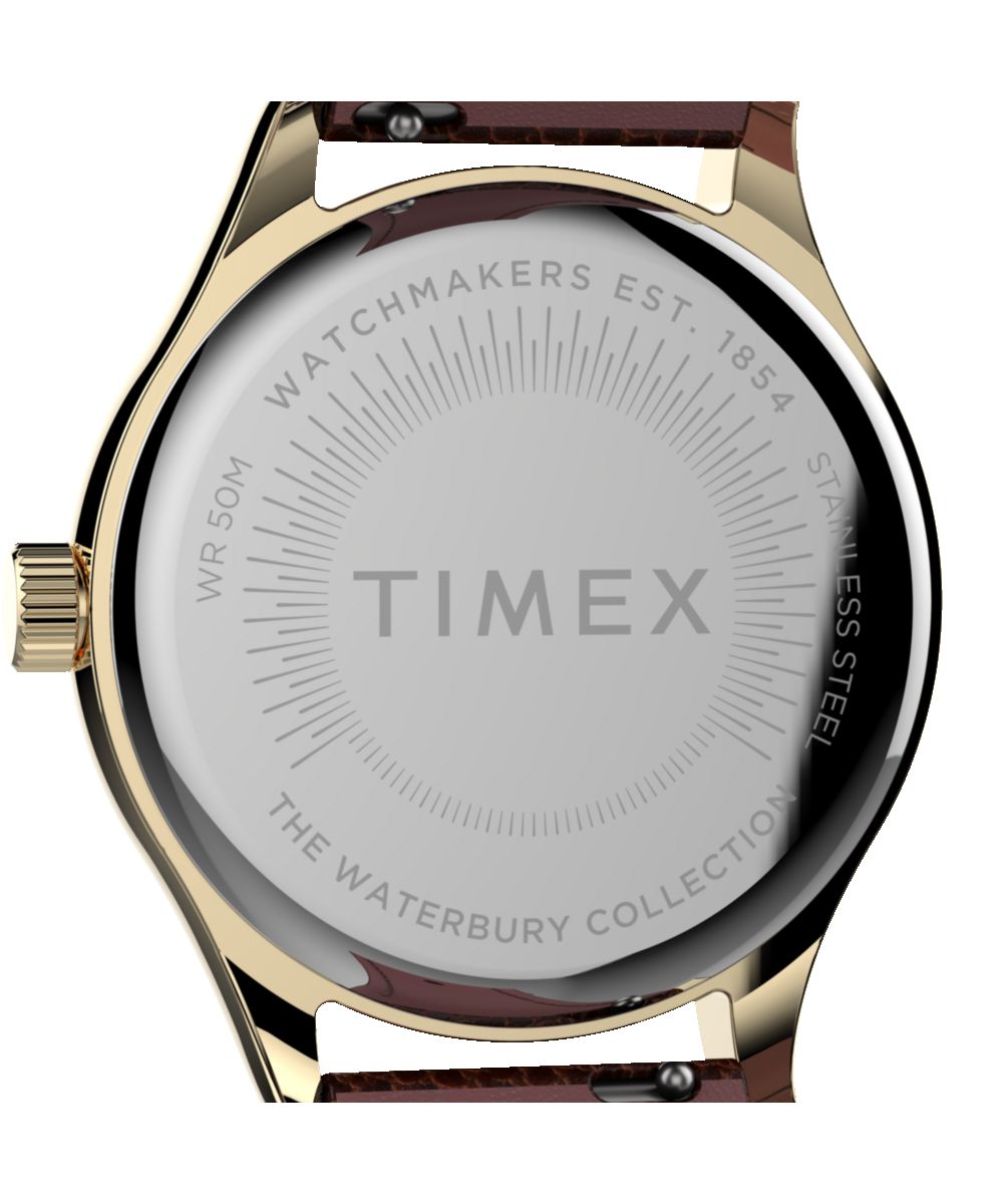 Waterbury Traditional 34mm Leather Strap Watch sold by Timex product image thumbnail 4