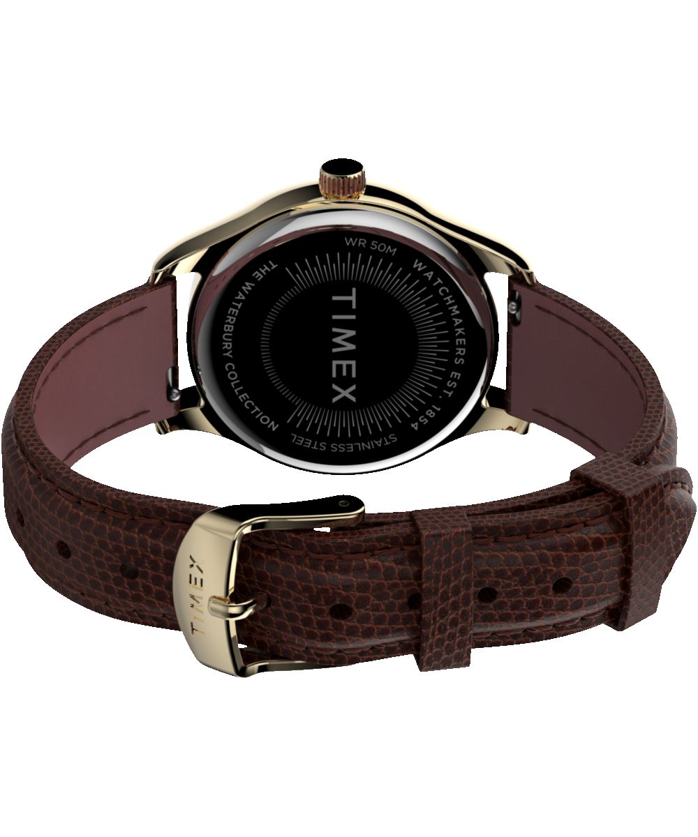 Waterbury Traditional 34mm Leather Strap Watch sold by Timex product image thumbnail 5