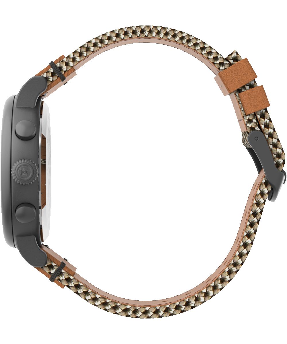 Timex Standard Chronograph 41mm Fabric and Leather Strap Watch sold by Timex product image thumbnail 2