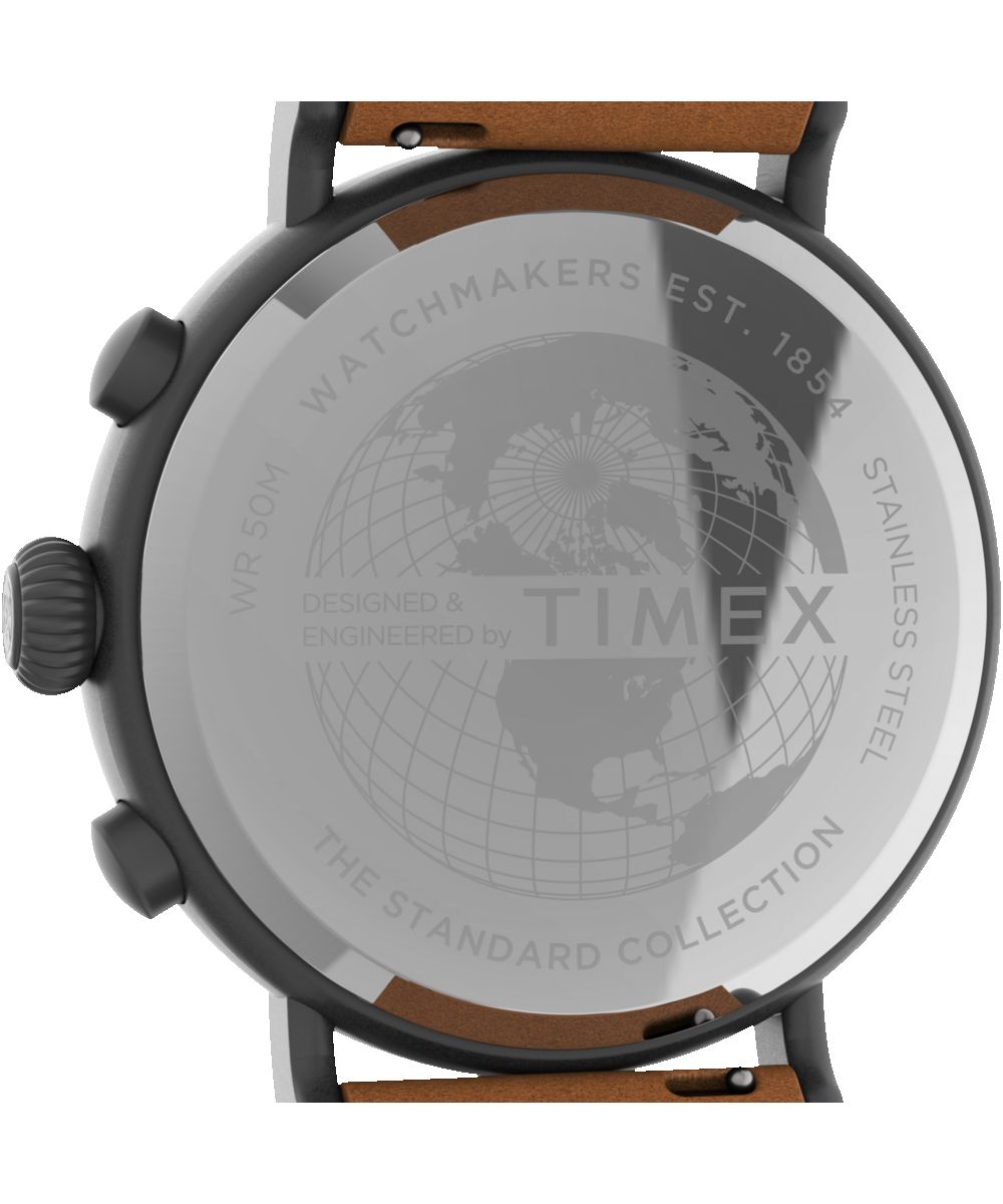 Timex Standard Chronograph 41mm Fabric and Leather Strap Watch sold by Timex product image thumbnail 4
