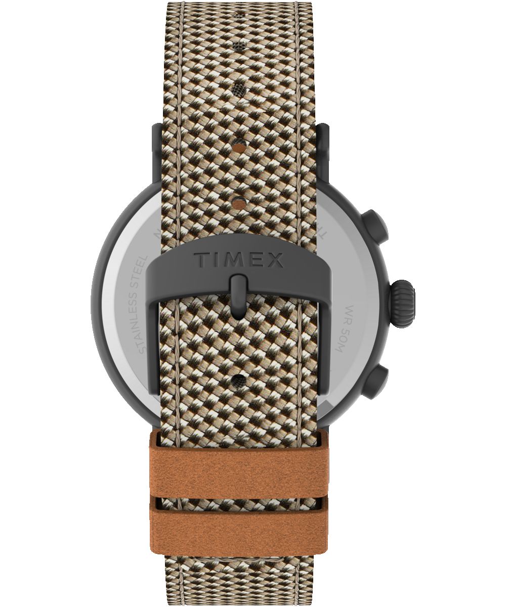 Timex Standard Chronograph 41mm Fabric and Leather Strap Watch sold by Timex product image thumbnail 3