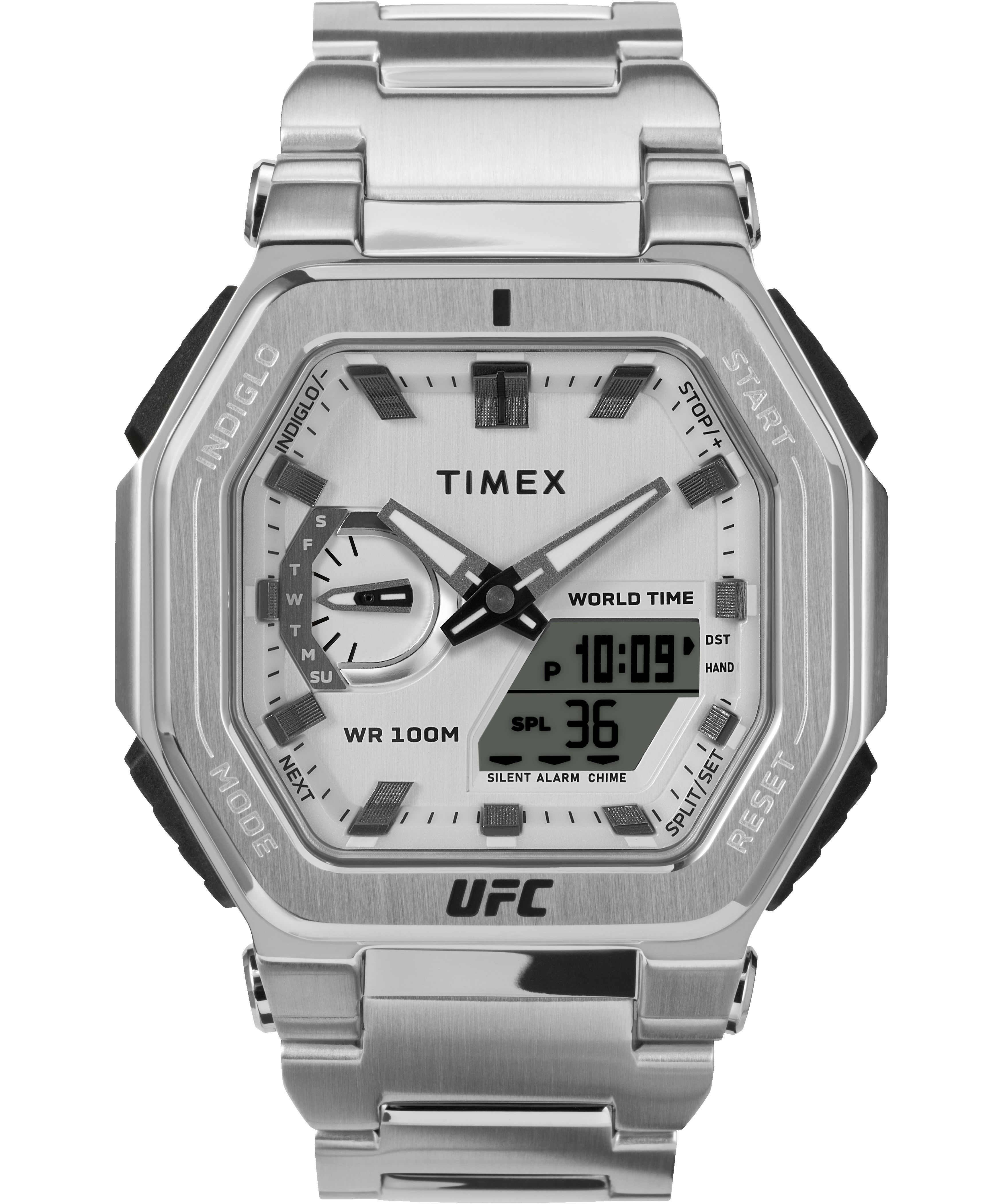 Timex UFC Colossus 45mm Stainless Steel Bracelet Watch sold by Timex