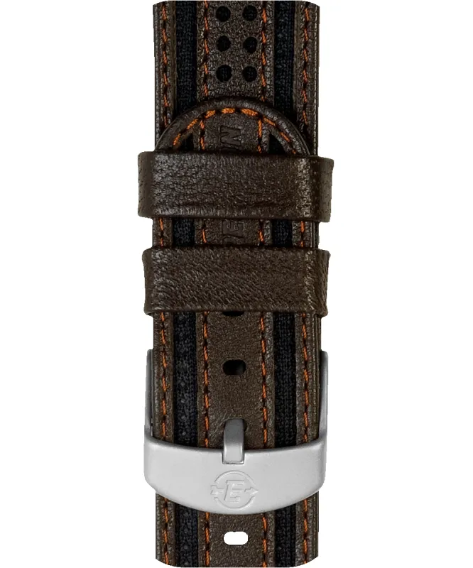 18mm Fabric with Leather Strap sold by Timex