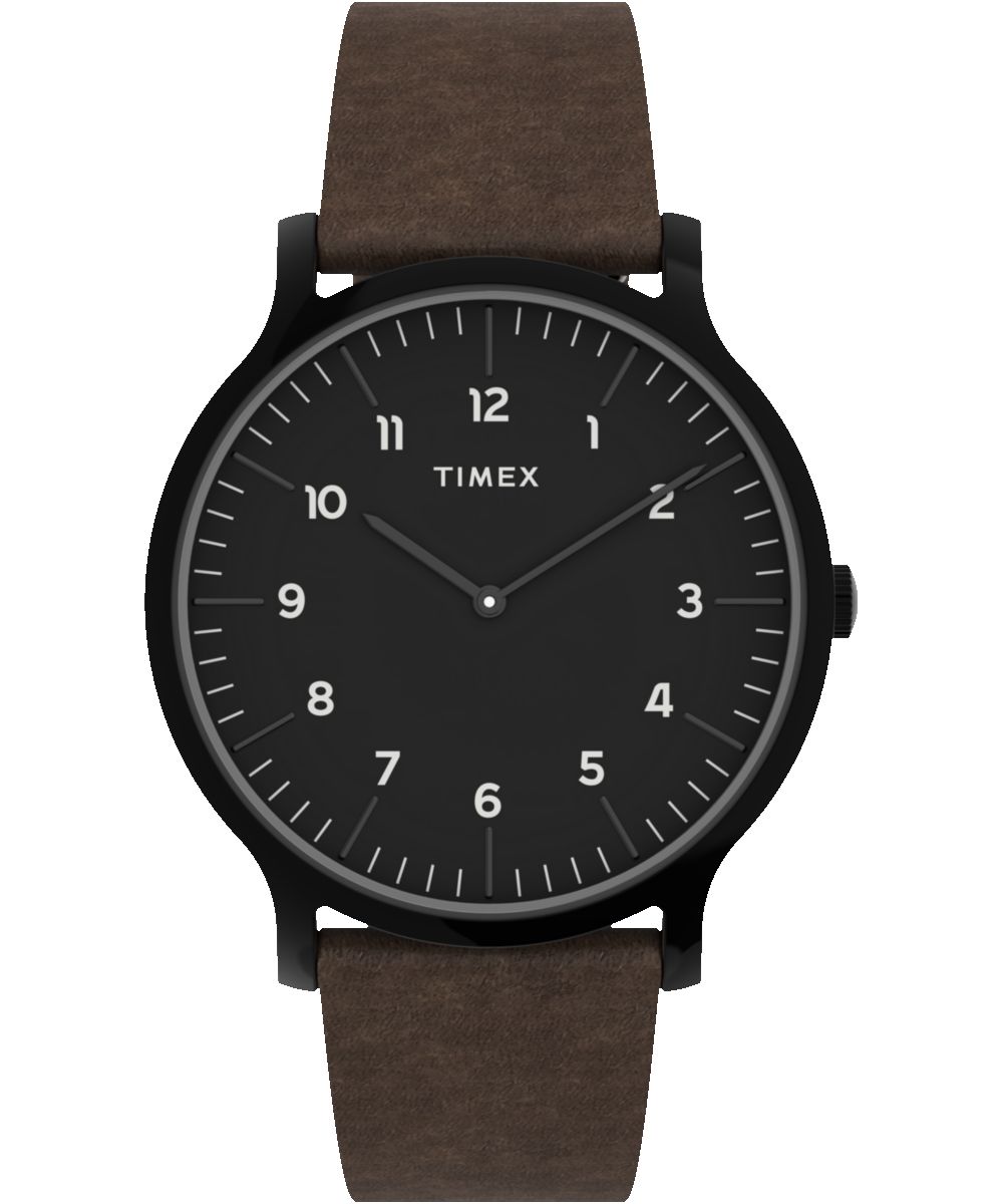 Norway 40mm Leather Strap Watch sold by Timex