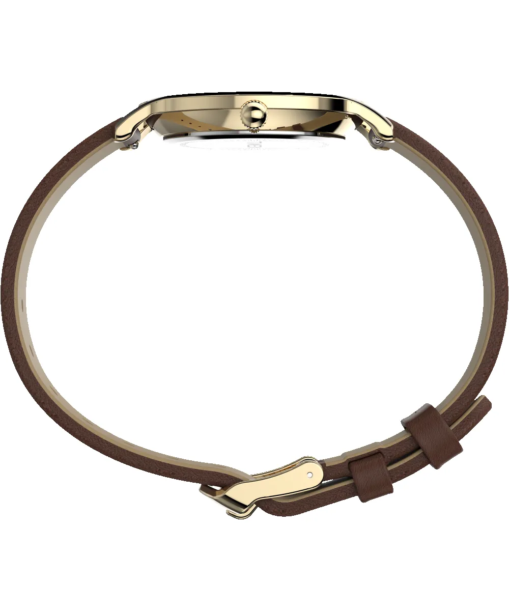 Transcend 34mm Leather Strap Watch sold by Timex product image thumbnail 2