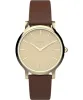 Transcend 34mm Leather Strap Watch sold by Timex