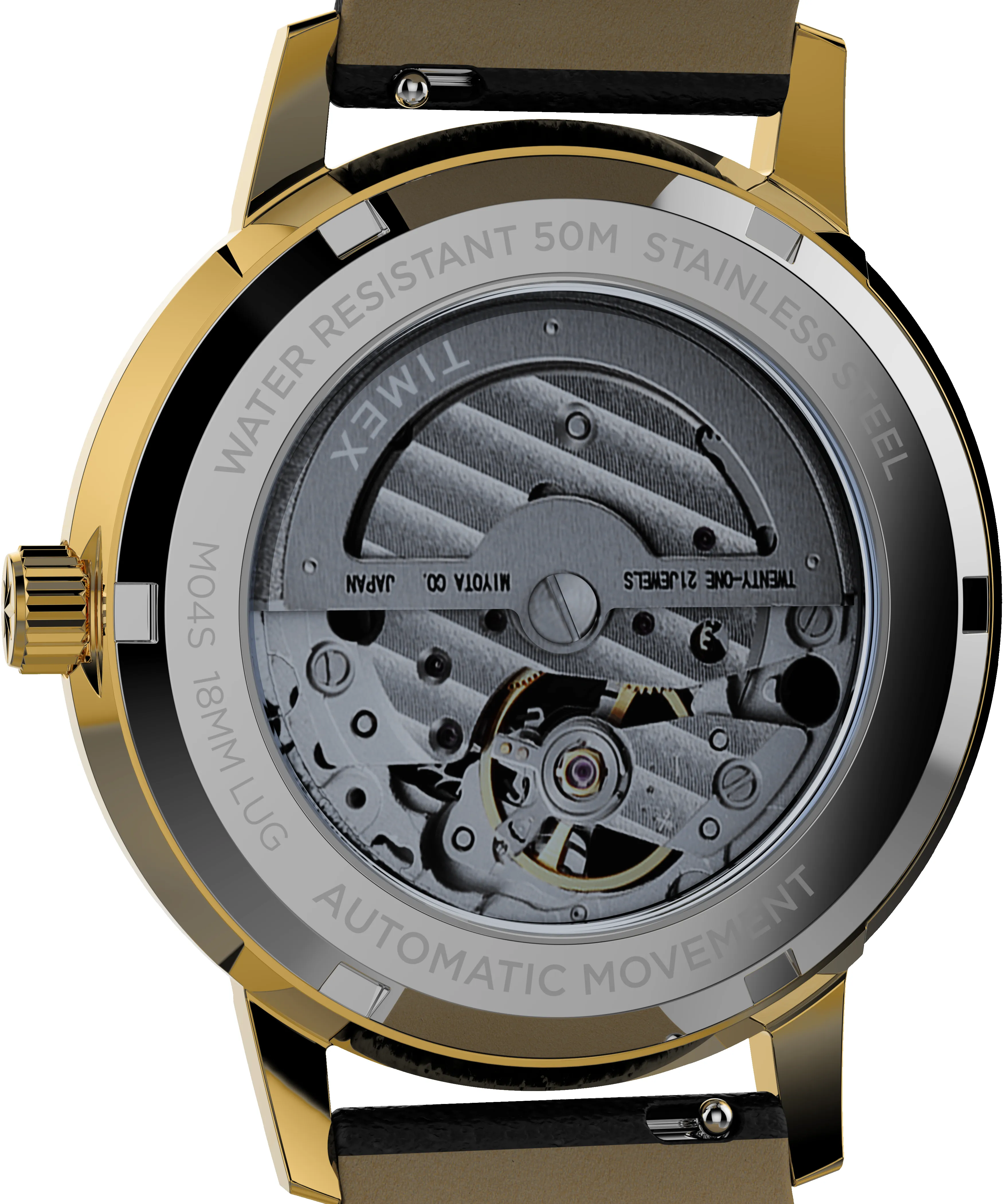 Celestial Automatic 38mm Leather Strap Watch sold by Timex product image thumbnail 4