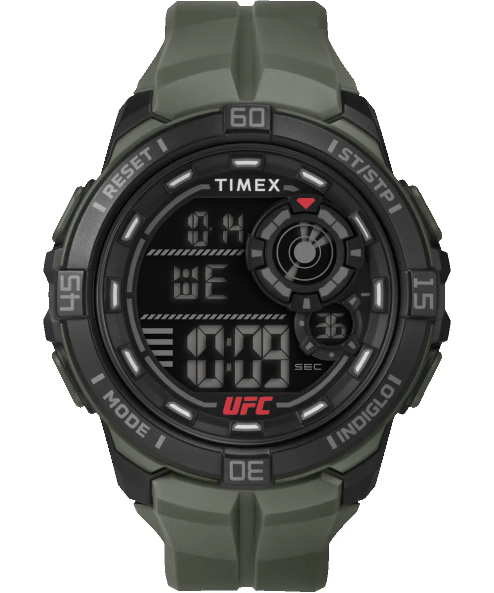 Timex UFC Rush 52mm PU Strap Watch sold by Timex