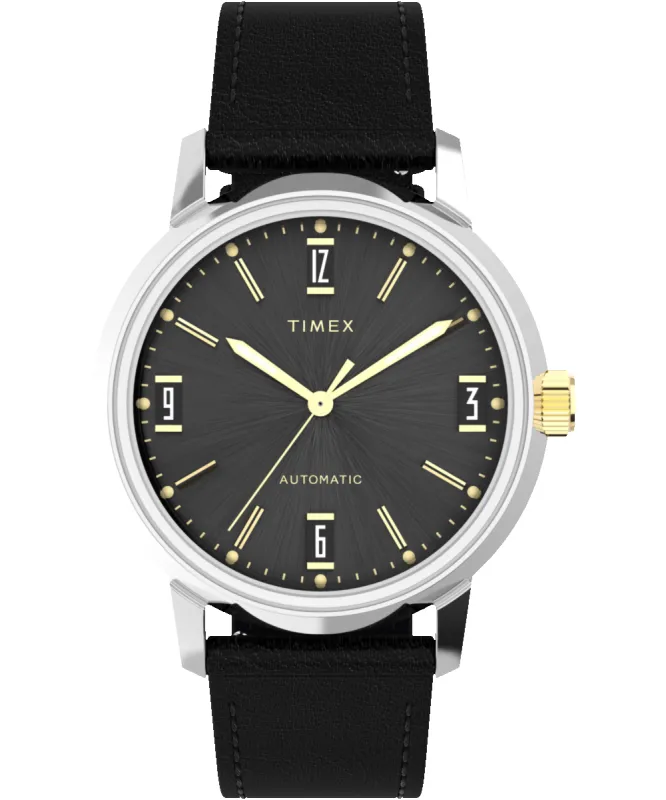 Marlin® Automatic 40mm Leather Strap Watch sold by Timex