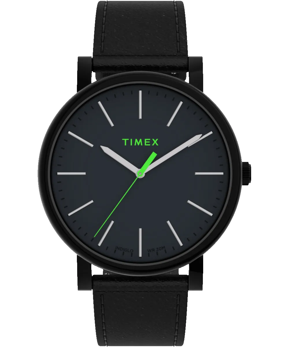 Originals 42mm Leather Strap Watch sold by Timex