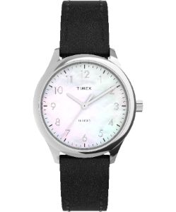 Modern Easy Reader 32mm Leather Strap Watch sold by Timex