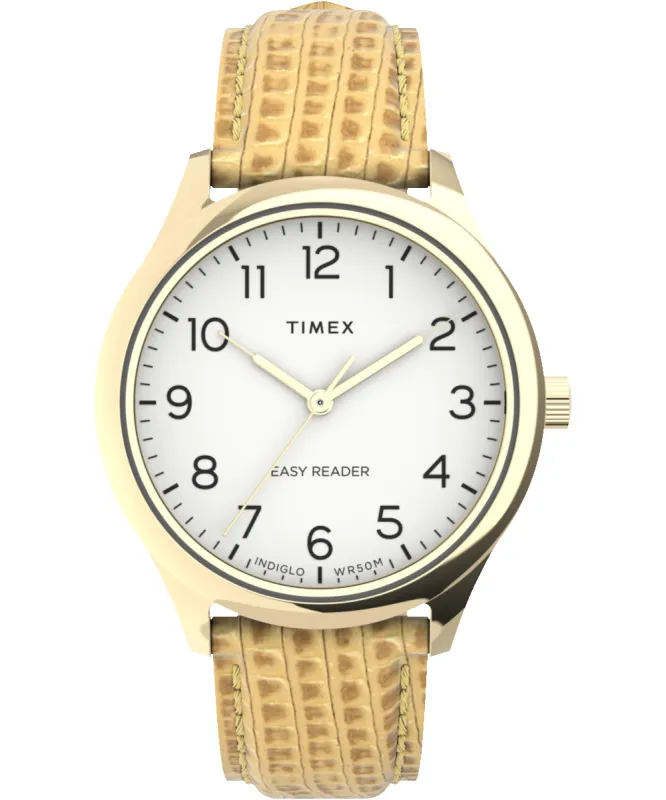 Easy Reader® Gen1 32mm Leather Strap Watch sold by Timex