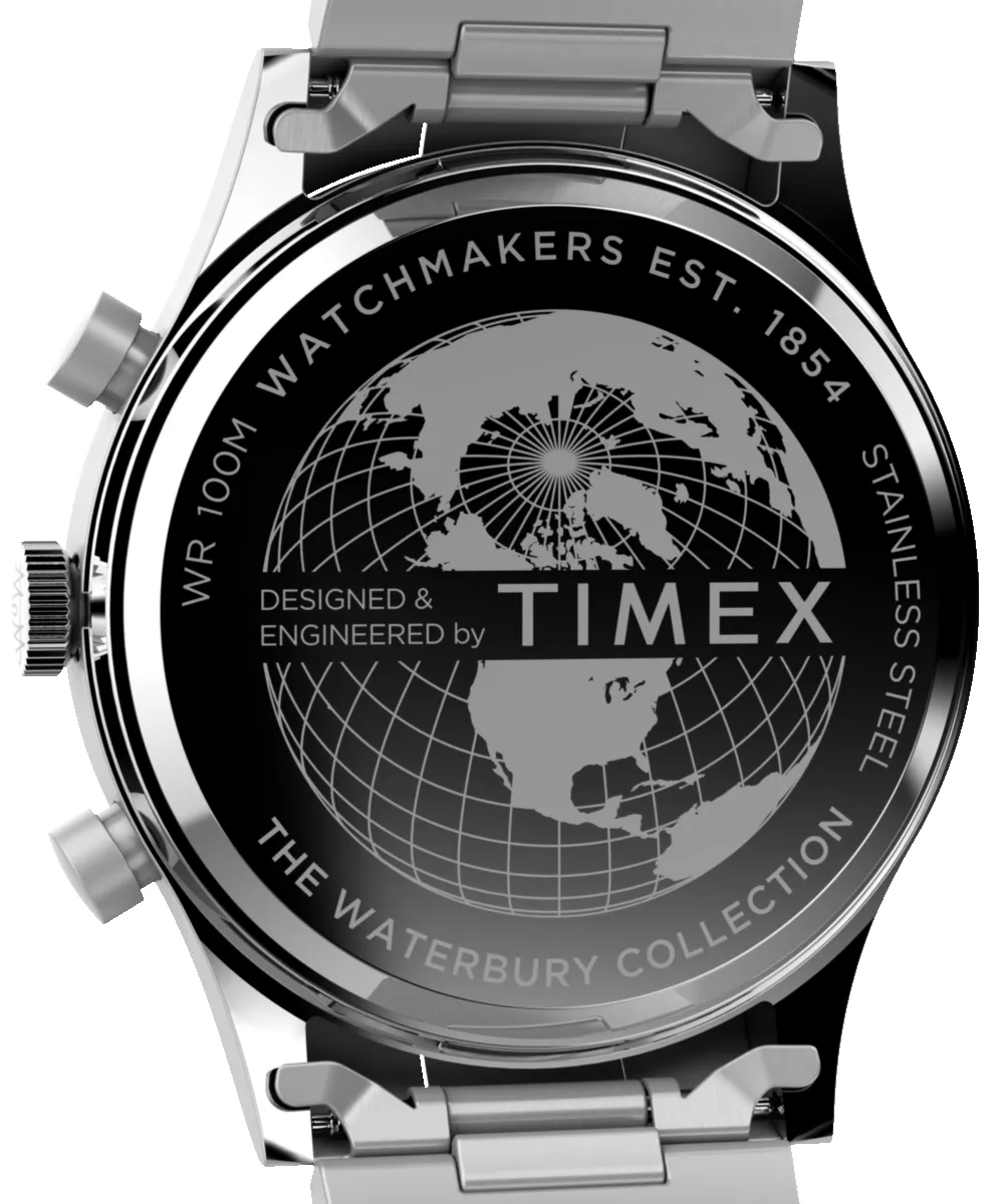 Waterbury Traditional Chronograph 42mm Stainless Steel Bracelet Watch sold by Timex product image thumbnail 4