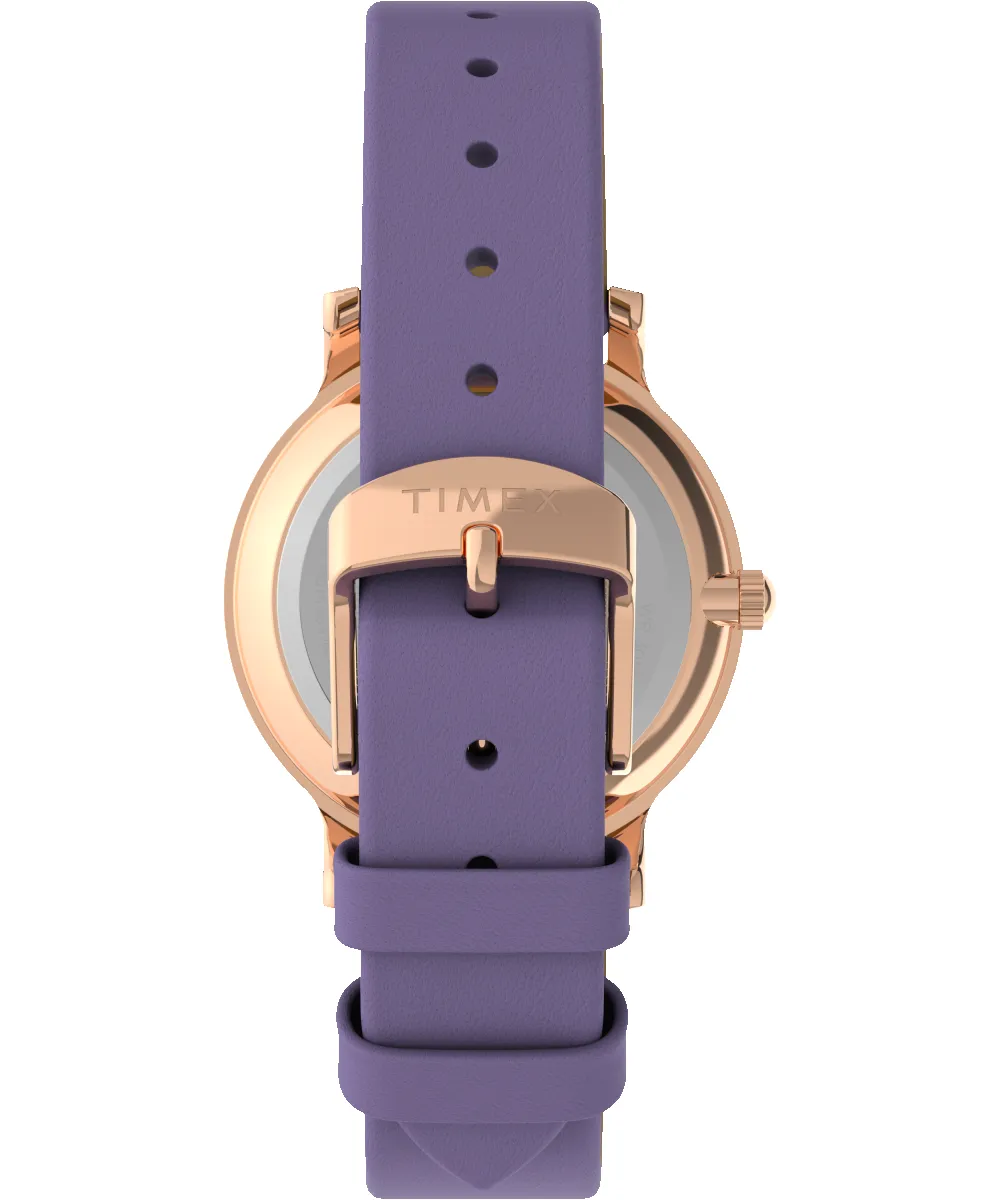 Transcend 34mm Leather Strap Watch sold by Timex product image thumbnail 3