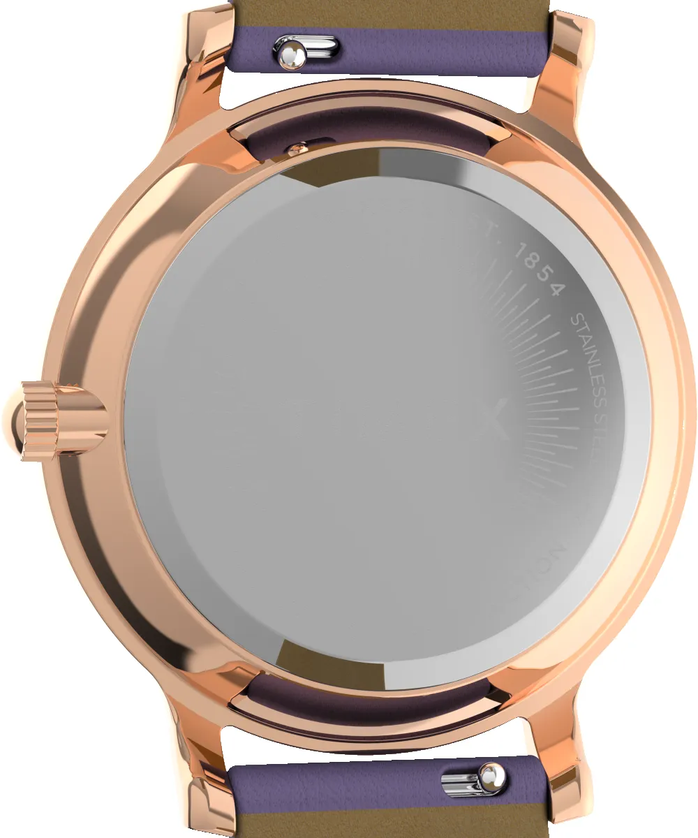 Transcend 34mm Leather Strap Watch sold by Timex product image thumbnail 4