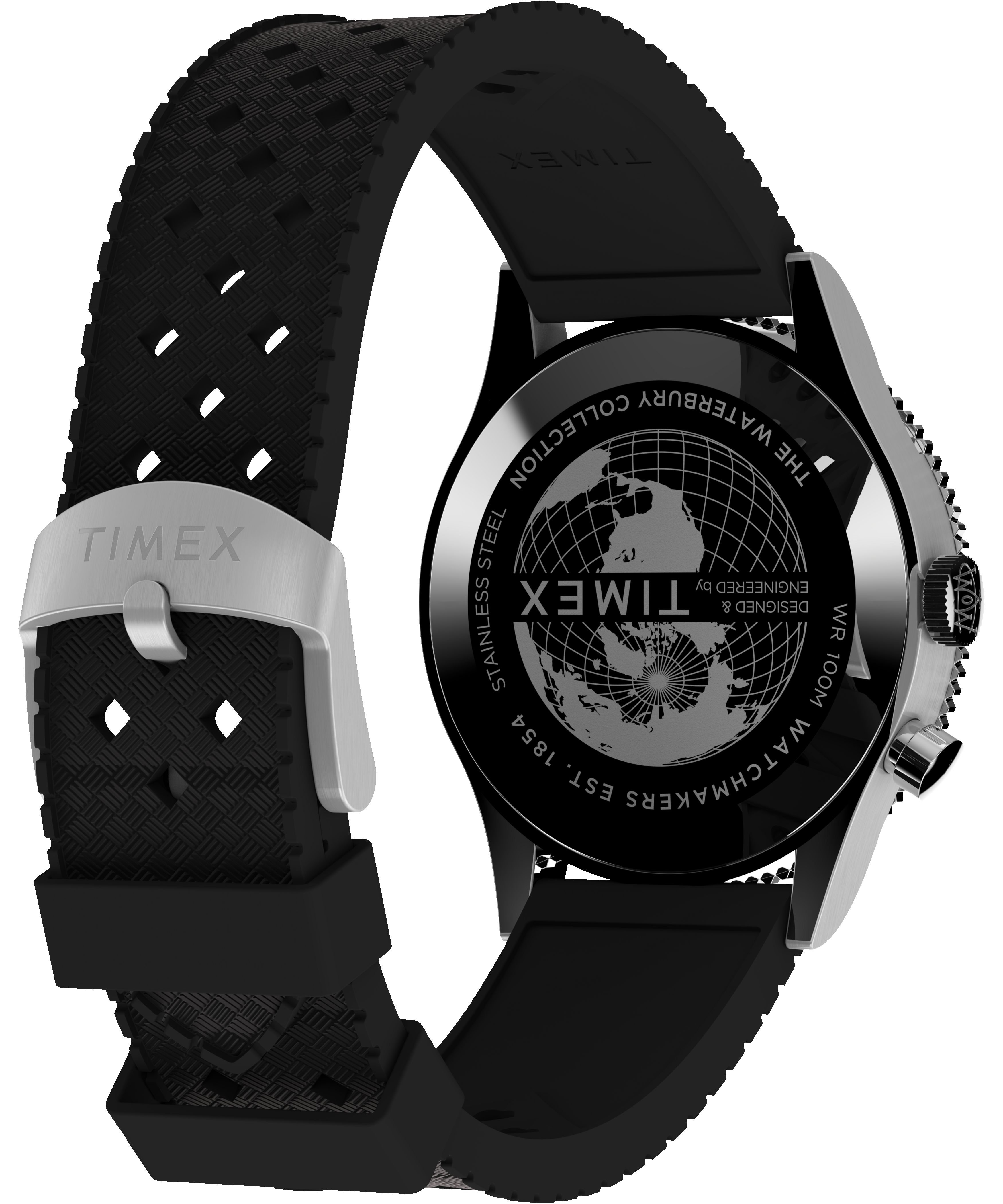 Waterbury Traditional GMT 39mm Synthetic Rubber Strap Watch sold by Timex product image thumbnail 5