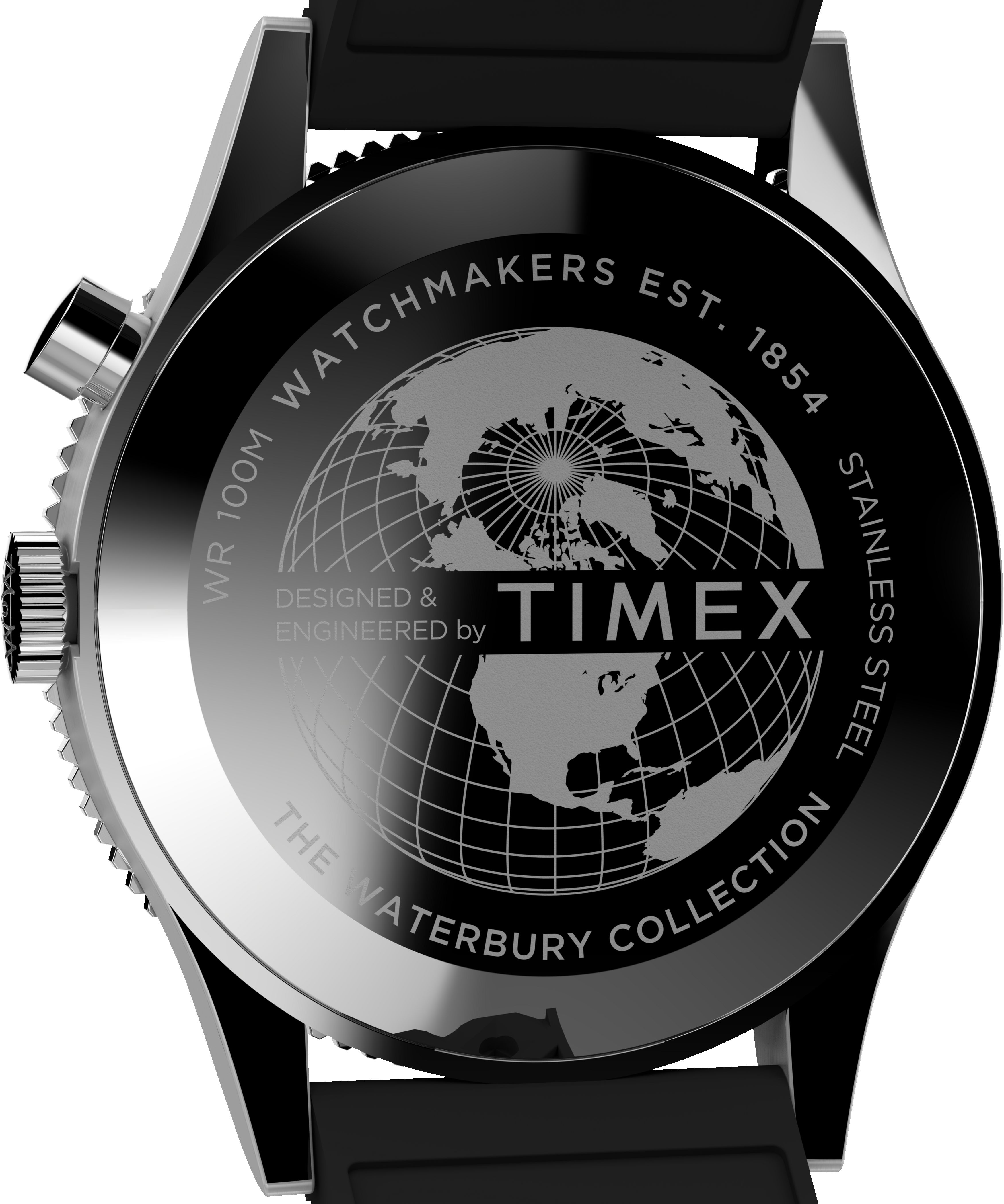 Waterbury Traditional GMT 39mm Synthetic Rubber Strap Watch sold by Timex product image thumbnail 4
