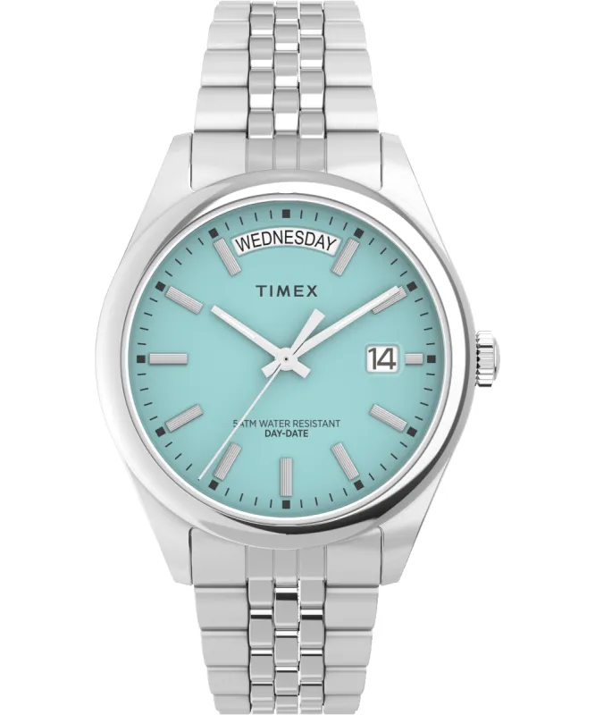 Timex Legacy Day and Date 36mm Stainless Steel Bracelet Watch sold by Timex