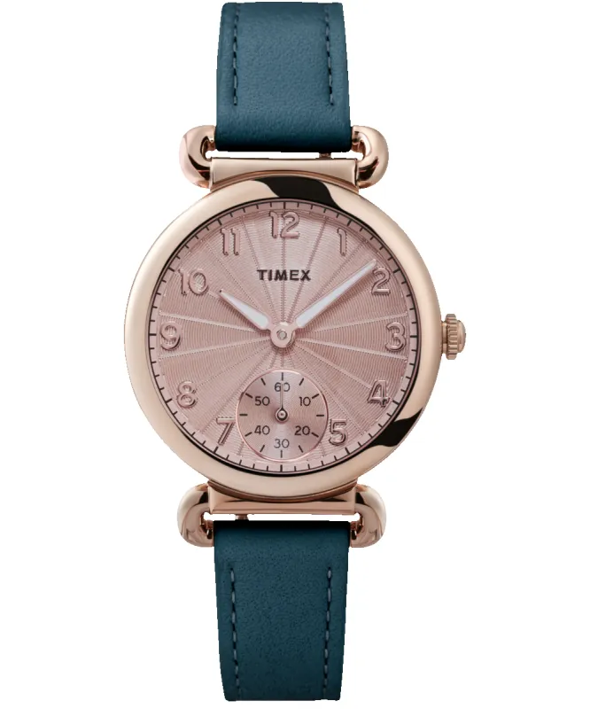 Model 23 33mm Leather Strap Watch sold by Timex